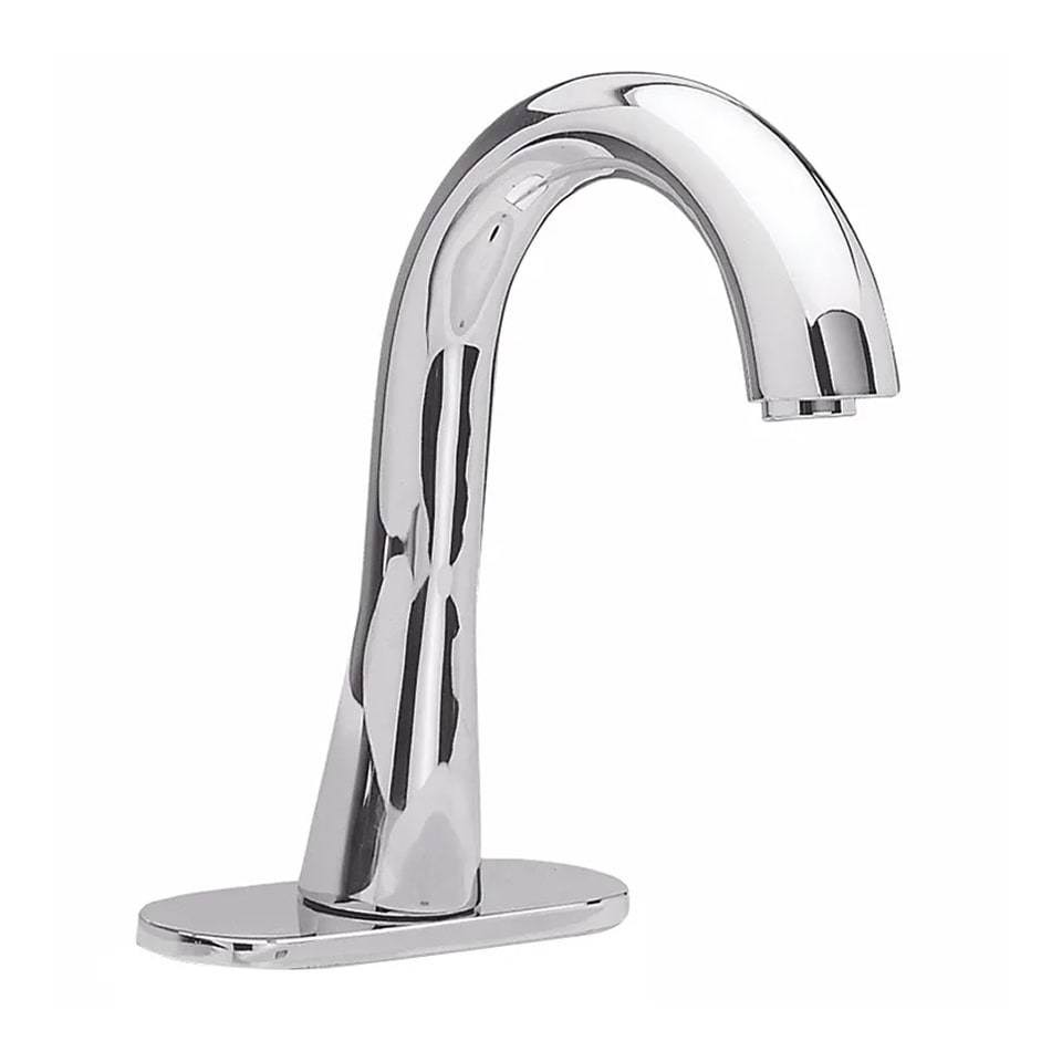 Polished Chrome Gooseneck Bathroom Faucet P48767