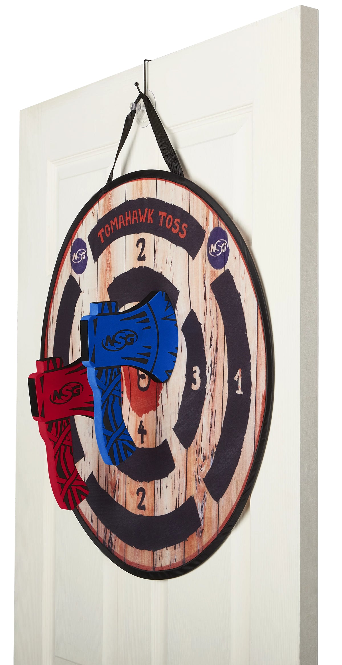 Lightweight Velcro Wrapped Foam Axe Throwing Set with Target E439447