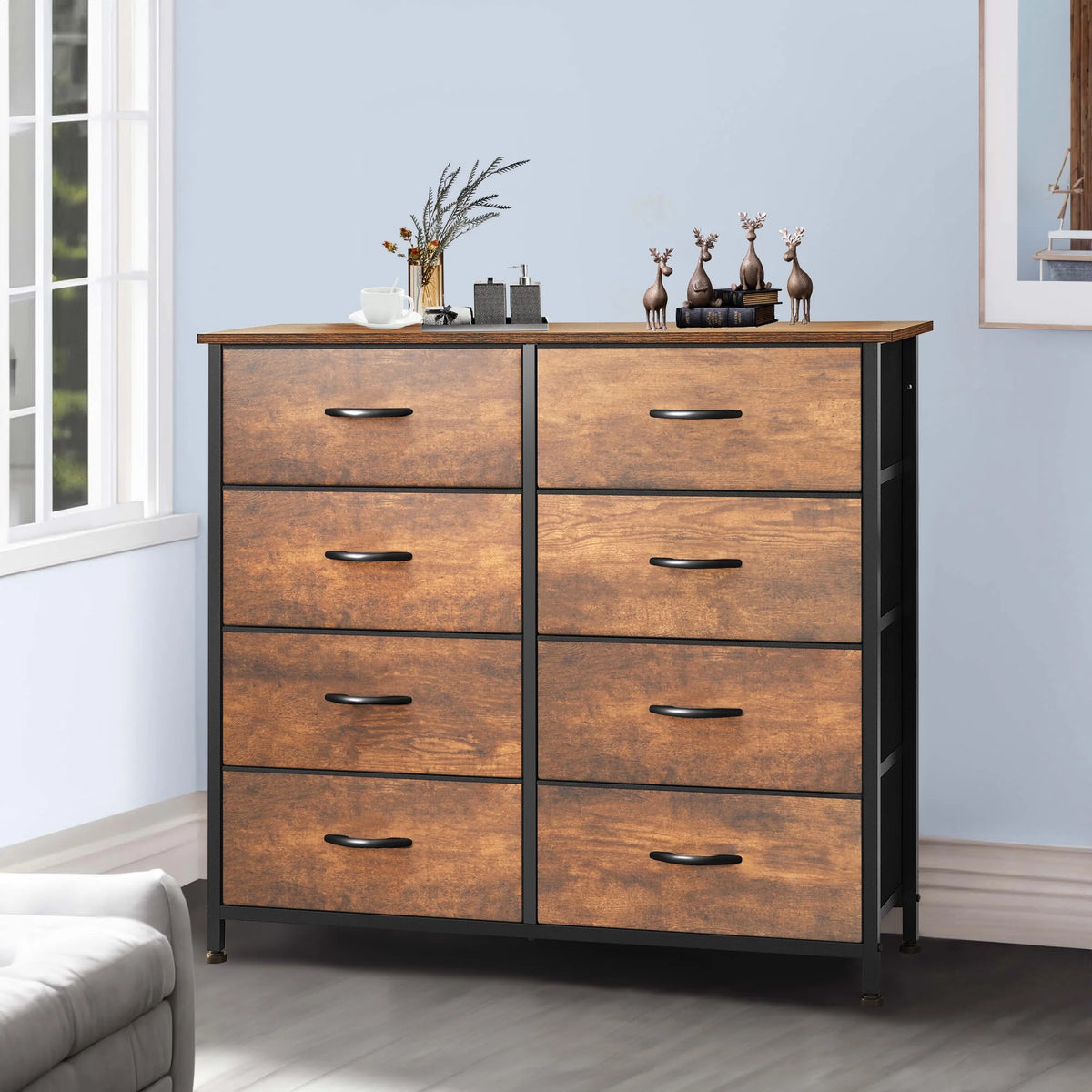 10 Drawer Fabric Dresser S25606