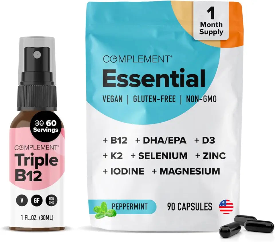 Vegan Multivitamin & Triple B12 Spray Bundle W16284