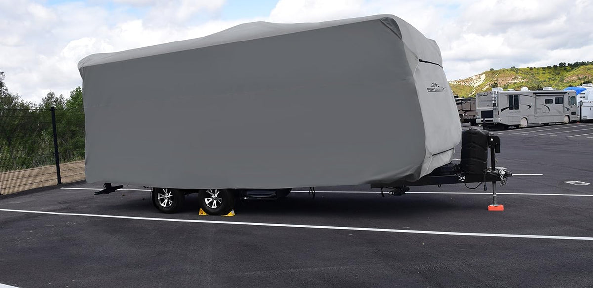 Gray Travel Trailer RV Cover E25070