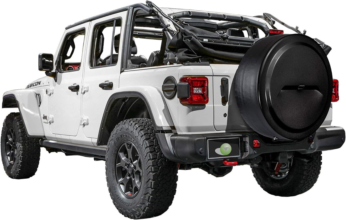 33" Black Rigid Tire Cover for Jeep Wrangler JL U905123