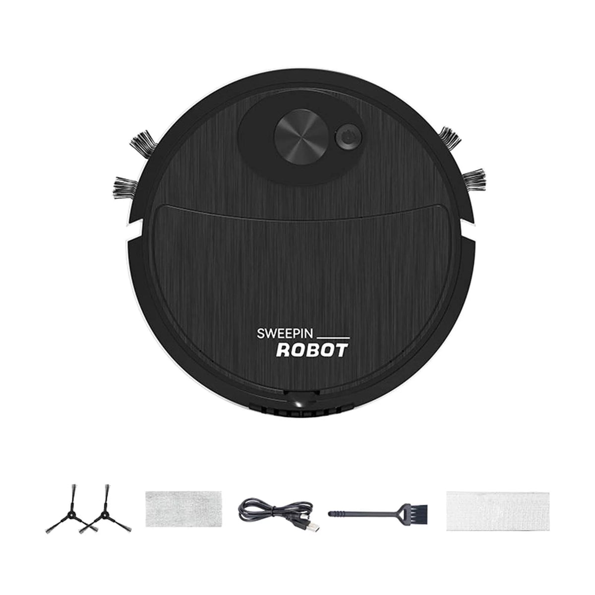 3in1 Robot Vacuum Cleaner USB Rechargeable Dry and Wet Mopping E2938