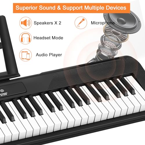 88 Key Semi Weighted Digital Piano with Music Stand J620844