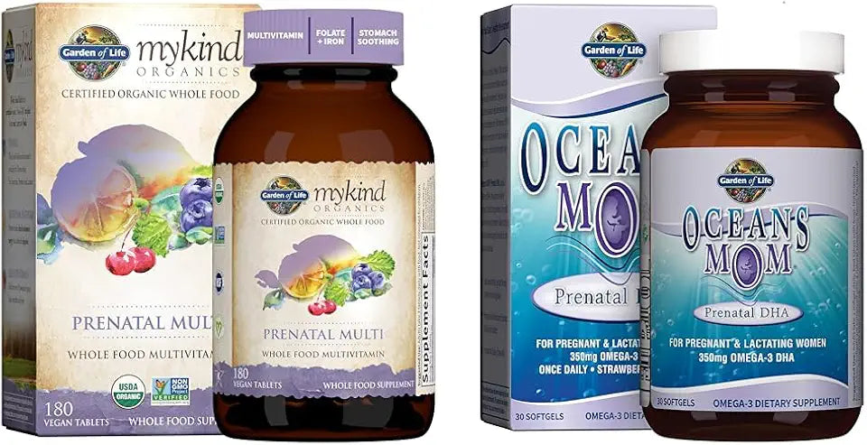 Prenatal Multivitamin with DHA Omega 3 Fish Oil Supplement B453