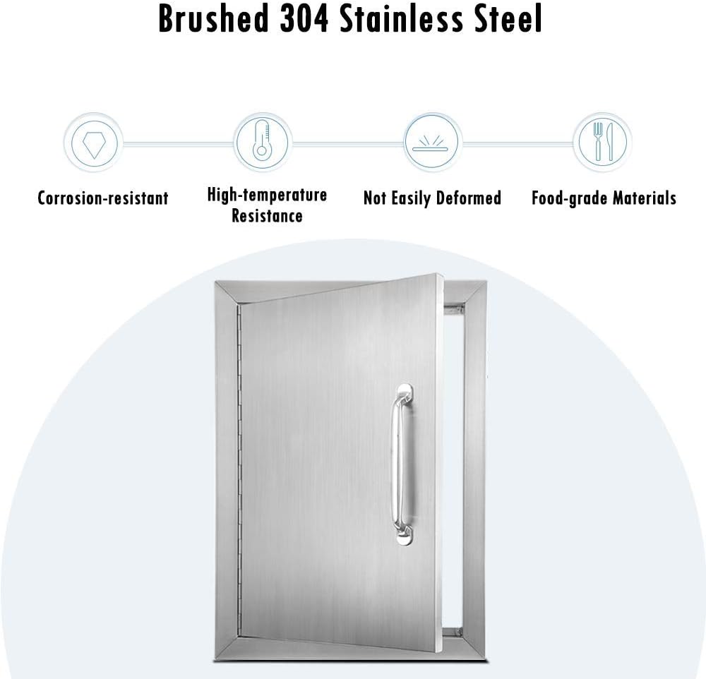 Stainless Steel Outdoor Kitchen Door 17 W X 24 H Q2242